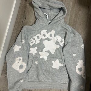 Spyder Grey Hoodie with White Star Graphic